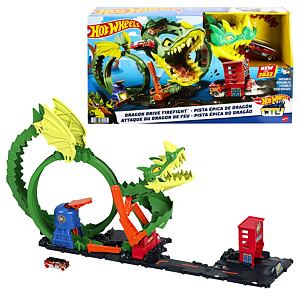 Mattel Hot Wheels CITY DRAČÍ ÚTOK NA HASIČSKÚ STANICU