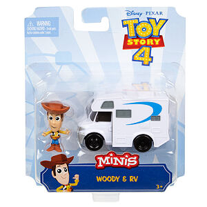 25GCY49 TOY STORY 4: PRÍBEH HRAČIEK MINIFIGÚRKA S VOZIDLOM - poškodený obal