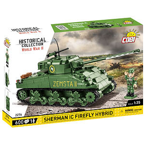 Cobi II WW Tank Sherman Ic Firefly Hybrid, 1:35, 608 k, 1 f