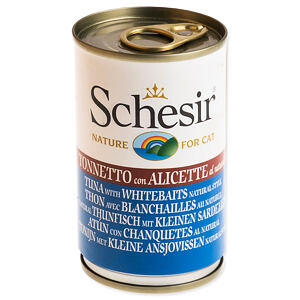 Konzerva SCHESIR Cat tuňák + sleď 140 g