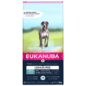 EUKANUBA Adult Large & Giant Breed Grain Free Ocean Fish 12 kg