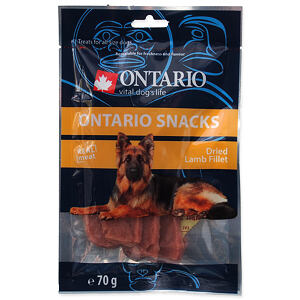 Pochúťka ONTARIO sušené jahňacie plátky 70 g