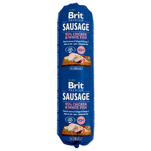 Saláma BRIT Premium Dog Sausage Chicken & White fish 800 g