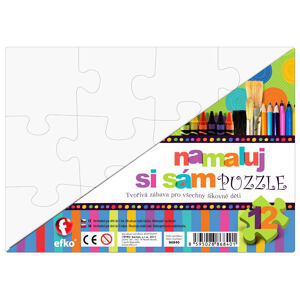 Efko Namaľuj si sám puzzle obdĺžnik 12 dielikov