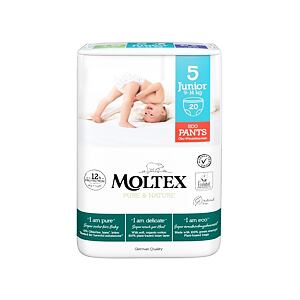 Moltex Pure & Nature natahovací plenkové kalhotky Junior 9-14 kg (20 ks)