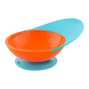 Boon - CATCH BOWL - Miska s prísavkou modro-oranžová