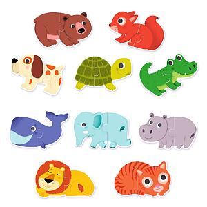 DJECO Duo puzzle Zvieratká