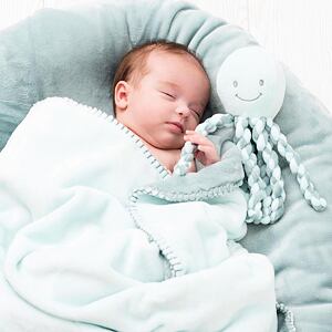 NATTOU První hračka pro miminka chobotnička PIU PIU Lapidou light blue 0 m +