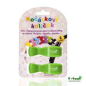 T-TOMI Kočíkový kolíček, green / zelená