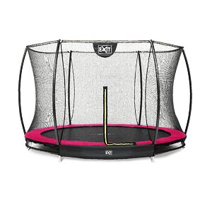 EXIT TOYS Silhouette pozemní trampolína ø305cm s ochrannou sítí - růžová