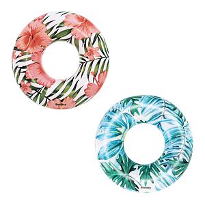 Bestway Nafukovací kruh - Tropical, palmy, 2 druhy, priemer 119cm