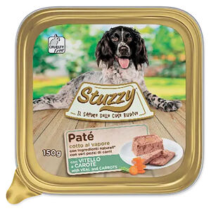 Vanička MISTER STUZZY Dog teľacia + mrkva 150 g