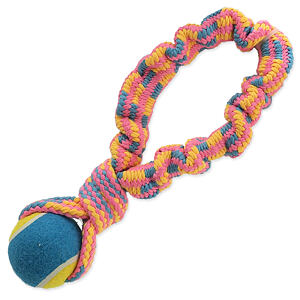 Preťahovadlo DOG FANTASY farebné + tenisák vzor č.2 28 cm