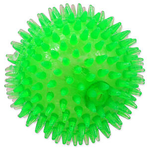 Hračka DOG FANTASY loptička pískacia zelená 8 cm 1 ks