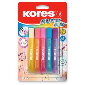 Arka Lepidlo glitter glue 10,5ml sada 5 barev Kores