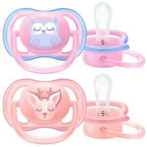 AVENT Šidítko Ultra air Pastel 0-6 m dívka, 2 ks