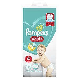 Pampers Pants Vel. 4, 104 Plenek