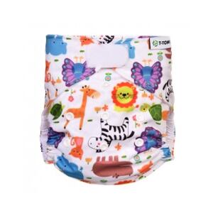 T-TOMI Nohavičková plienka AIO - prebaľovací set suchý zips, ZOO