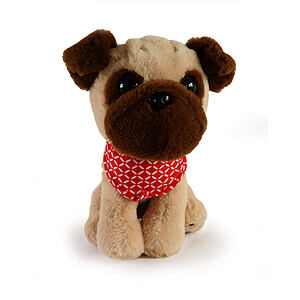 Mac Toys Plyšový pejsek, 21 cm, béžový