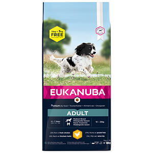 EUKANUBA Adult Medium Breed - BONUS 18 kg
