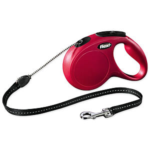 Vodítko FLEXI Classic New lanko červené M - 5 m 1 ks