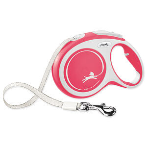 Vodítko FLEXI New Comfort páska červené L 8 m