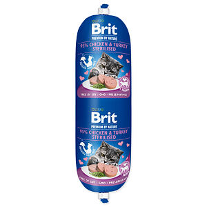 BRIT Premium Nature Sausage CAT Chicken & Turkey Sterilised 180 g