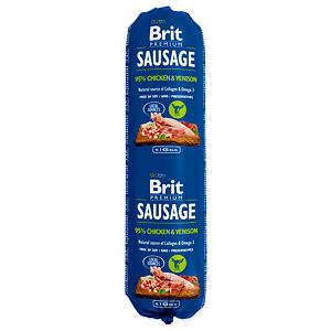 Saláma BRIT Premium Dog Sausage Chicken & Venison 800 g