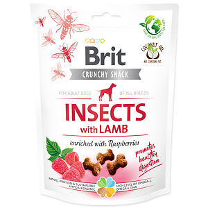 Brit Care Dog Crunchy Cracker. Insects with Lamb enriched with Raspberries 200 g