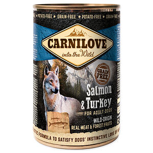 Konzerva CARNILOVE Dog Wild Meat Salmon & Turkey 400 g