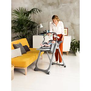 CHICCO Stolička jedálenská Polly Magic Relax - Graphite