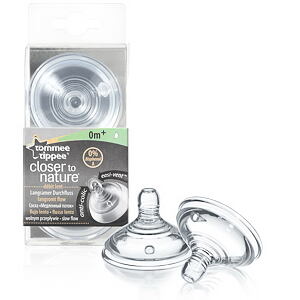 Tommee Tippee Náhradní savičky C2N pomalý průtok 0+ 2ks