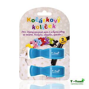 Kočíkovú kolíček, 2ks, modrá