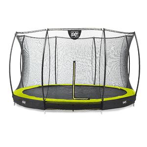 EXIT TOYS Silhouette pozemní trampolína ø366cm s ochrannou sítí - zelená