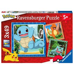 Ravensburger Vypustite Pokémony 3x49 dielikov