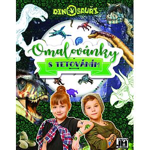 JIRI MODELS Omalovánky s tetováním Dinosauři