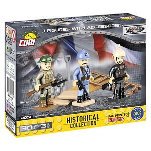 COBI 3 figurky s doplňky 1. světová válka, 30 k