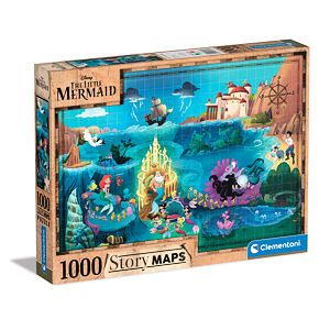Clementoni Puzzle 1000 dielikov Disney Mapa - Malá morská víla