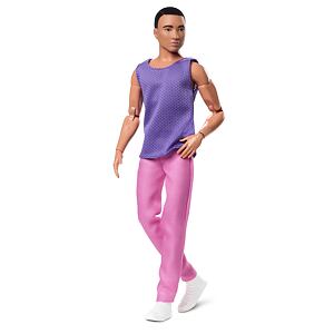 Mattel Barbie LOOKS KEN VO FIALOVOM TRIČKU