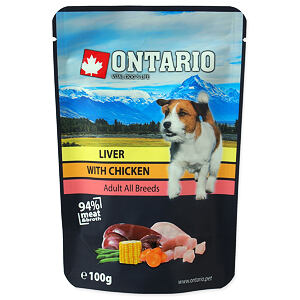 Kapsička ONTARIO pečeň s kuracím vo vývare 100 g