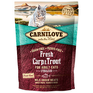 CARNILOVE Fresh Carp & Trout Sterilised for Adult cats 400 g