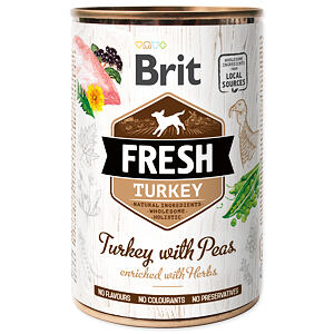 Konzerva BRIT Fresh Turkey with Peas 400 g