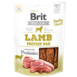 Snack BRIT Jerky Lamb Protein Bar 80 g