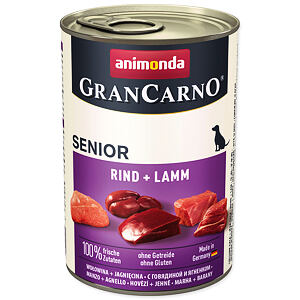 Konzerva ANIMONDA Gran Carno Senior hovädzie + jahňa 400 g