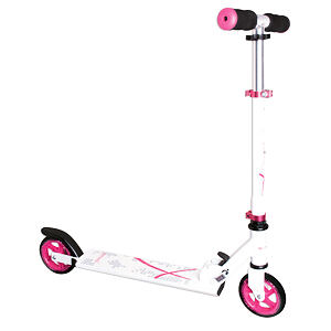 Olymptoy Koloběžka skládací ST (bílá/růžová), průměr kol 125mm