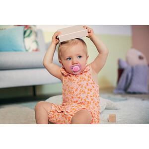 AVENT Šidítko Ultrasoft Text 6-18 m dívka, 2 ks