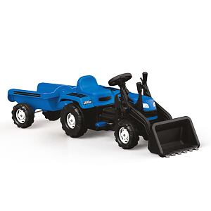 DOLU Šlapací traktor Ranchero s vlečkou a nakladačem