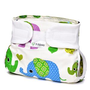 T-tomi Ortopedické abdukčné nohavičky - suchý zips, green elephants