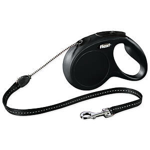 Vodítko FLEXI Classic New lanko čierne M - 5 m 1 ks