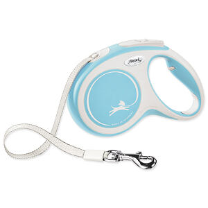 Vodítko FLEXI New Comfort páska svetlo modré M 5 m